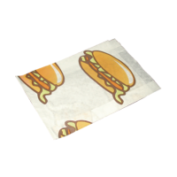 Saco antigordura de papel para hambúrguer