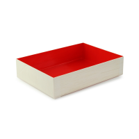 Boîte bois intérieur rouge "Samouraï" 16,5 x 12 x 3,6 cm