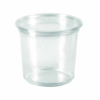 Round transparent PLA "Deli" container