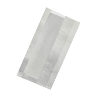 White greaseproof sandwich bag with crystal window