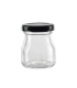 Glass dessert jar with metal lid   H58mm 50ml