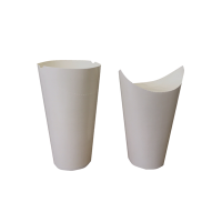 White closeable perforated snack cup 480ml 60mm  H157mm