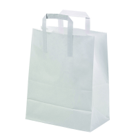 White paper carrier bag