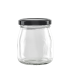 Glass dessert jar with metal lid   H80mm 150ml