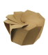 Boite carton blanc refermable avec pliage origami   H80mm 750ml