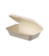 Coquille blanche en pulpe  190x140mm H60mm 600ml