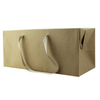 Kraft box bag with handles  300x200mm H170mm