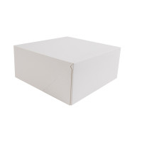 Caixa branca para bolos e doces 180x180mm H80mm