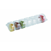 Embalagem para 7 "macarrons" 213x62mm H23mm