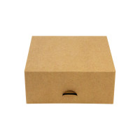 Caixa kraft para bolos e doces 140x140mm H60mm