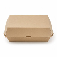 Caixa de espetadas Kraft tamanho S 235x137mm H80mm