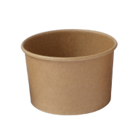 Kraft paper cup for hot and cold food 180 ml 9x7,5x5,5 cm