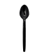Black PS plastic teaspoon 115
