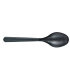 "Lux" black plastic PS spoon 180