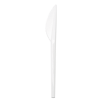 White PS plastic knife  165