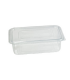 Rectangular clear PET box with hinged lid  230x175mm H90mm 2000ml