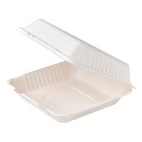 Coquille blanche en pulpe 1 400ml 234x231mm H80mm