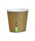 Gobelet carton PLA "Nature Cup" 90ml Ø59mm  H52mm