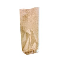 transparent bag with cardboard bottom 120 H260mm