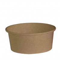 "Buckaty" round kraft cardboard salad bowl   H60mm 700ml