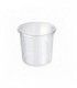 Round transparent PET Deli container with flat lid  H141mm 960ml