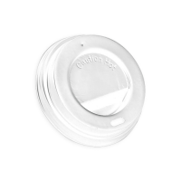 White PS coffee cup lid  H15mm