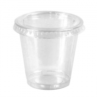 Clear PET plastic cup  H35mm 80ml