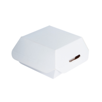 Mini boîte burger en carton blanc 9,8x9,5x5cm