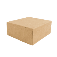 Caixa kraft para bolos e doces 140x140mm H60mm