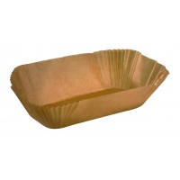 Caissette papier de cuisson ovale brune ingraissable  360x250mm H75mm