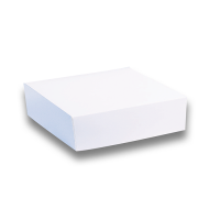 White cardboard pastry box 260x260mm H100mm