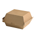 Micro-kraft reinforced cardboard burger box  178x155mm H80mm