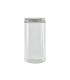 Round glass jar with metal lid   H187mm 1000ml