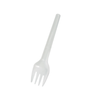 Translucent PS plastic folding fork individually wrapped