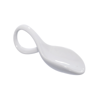 White porcelain mini spoon