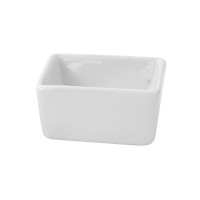 White porcelain mini bowl cube